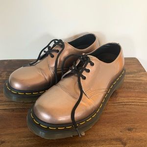 Dr. Martens Rose Gold Vegan Leather Oxford